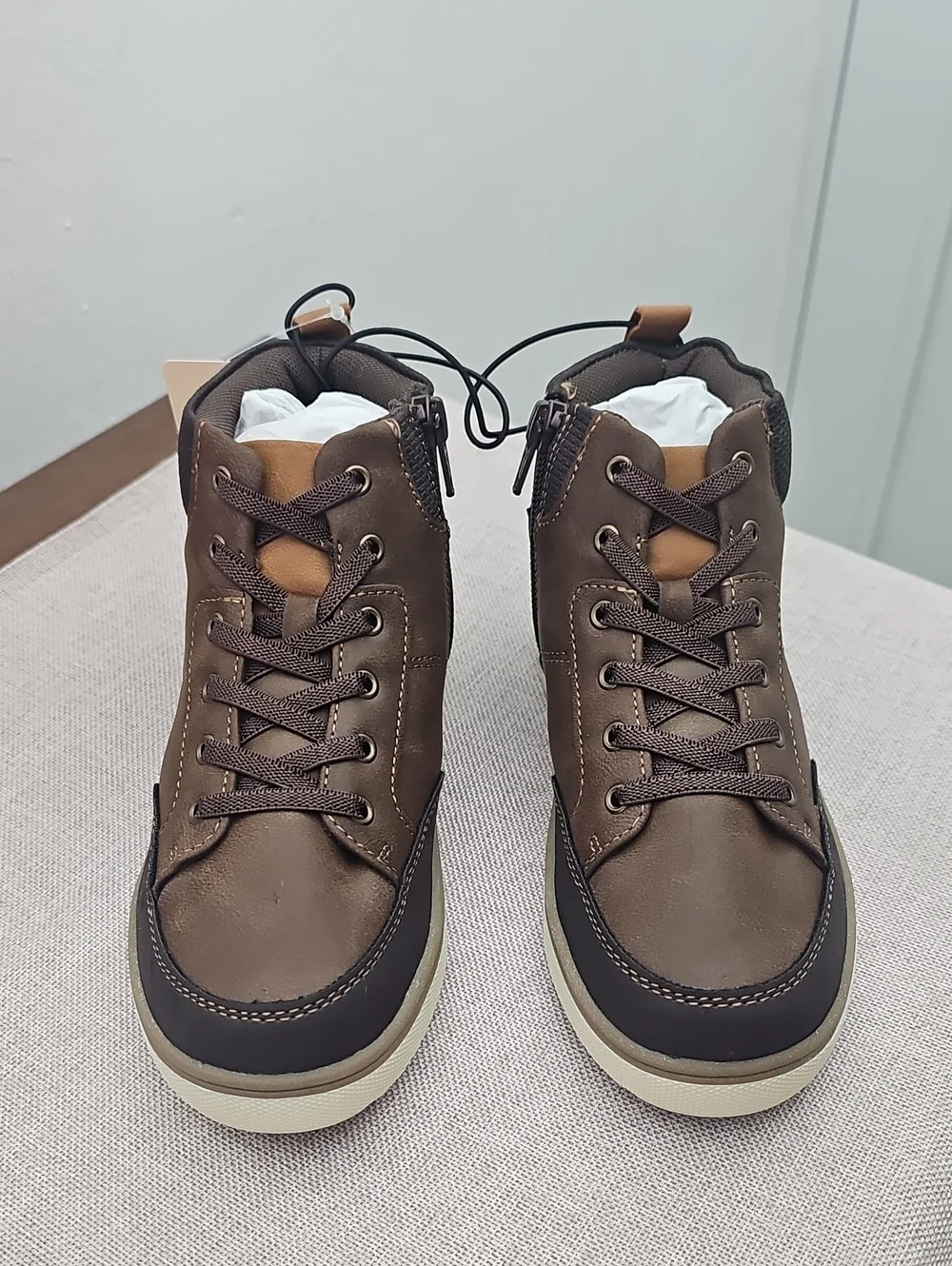 Thereabouts Little & Big Kids Boy Asher Flat Heel Lace Up Boot. Size 1